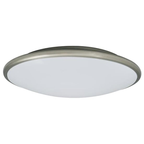 Amax Lighting LED-M002LNKL-W 17 x 3.5 in. LED Ceiling Fixture Saucer - Nickel LED-M002LNKL-W - main